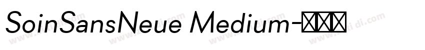SoinSansNeue Medium字体转换 SoinSansNeue Medium字体转换